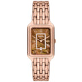 Fossil Raquel ES5323 Three-Hand Brown Mother of Pearl Rose Gold-Tone Stainless Steel Women's Watch