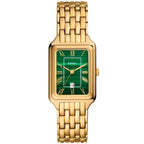 Fossil Raquel ES5341 Three-Hand Green Dial Gold-Tone Stainless Steel Women's Watch
