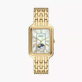 Fossil Raquel ES5398 Sun & Moon Mother of Pearl Gold-Tone Stainless Steel Women's Watch