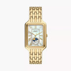 Fossil Raquel ES5398 Sun & Moon Mother of Pearl Gold-Tone Stainless Steel Women's Watch