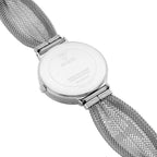 Guess Chiffon W1083L1 Silver Tone Mesh Bracelet Crystal Watch