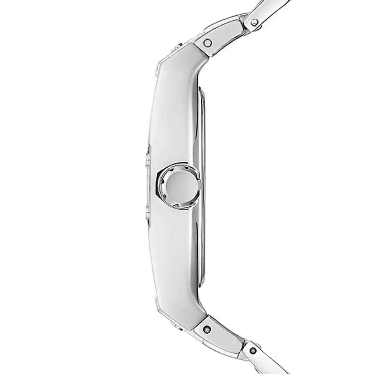 ساعة Guess Phoenix GW0387G1 للرجال باللون الفضي ومرصعة بالماس