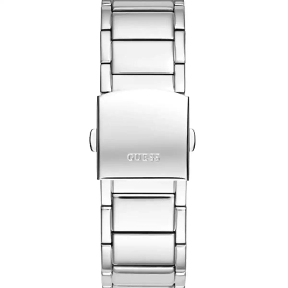ساعة Guess Phoenix GW0387G1 للرجال باللون الفضي ومرصعة بالماس