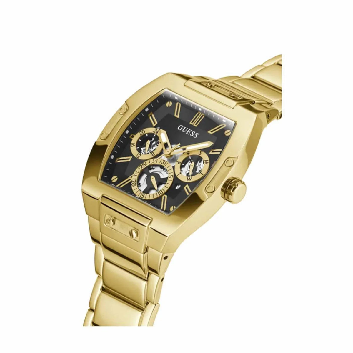 ساعة Guess Phoenix GW0456G1 الرجالية باللون الذهبي وميناء أسود