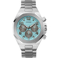 Guess Empire GW0489G3 Silver Case Turquoise Dial Men's Watch