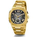 Guess Headline GW0572G2 Full Gold Case Black Textured Dial Men's Watch