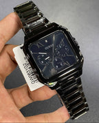 Guess GW0631G2 Full Black Square Case Multifunction Dress Men's Watch