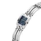 Guess GW0807L1 Silver Tone Rectangular Blue Denim Dial Watch