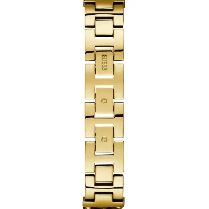 Guess Vanity W1030L2 Gold Tone Square Case Crystal Bezel Ladies Watch