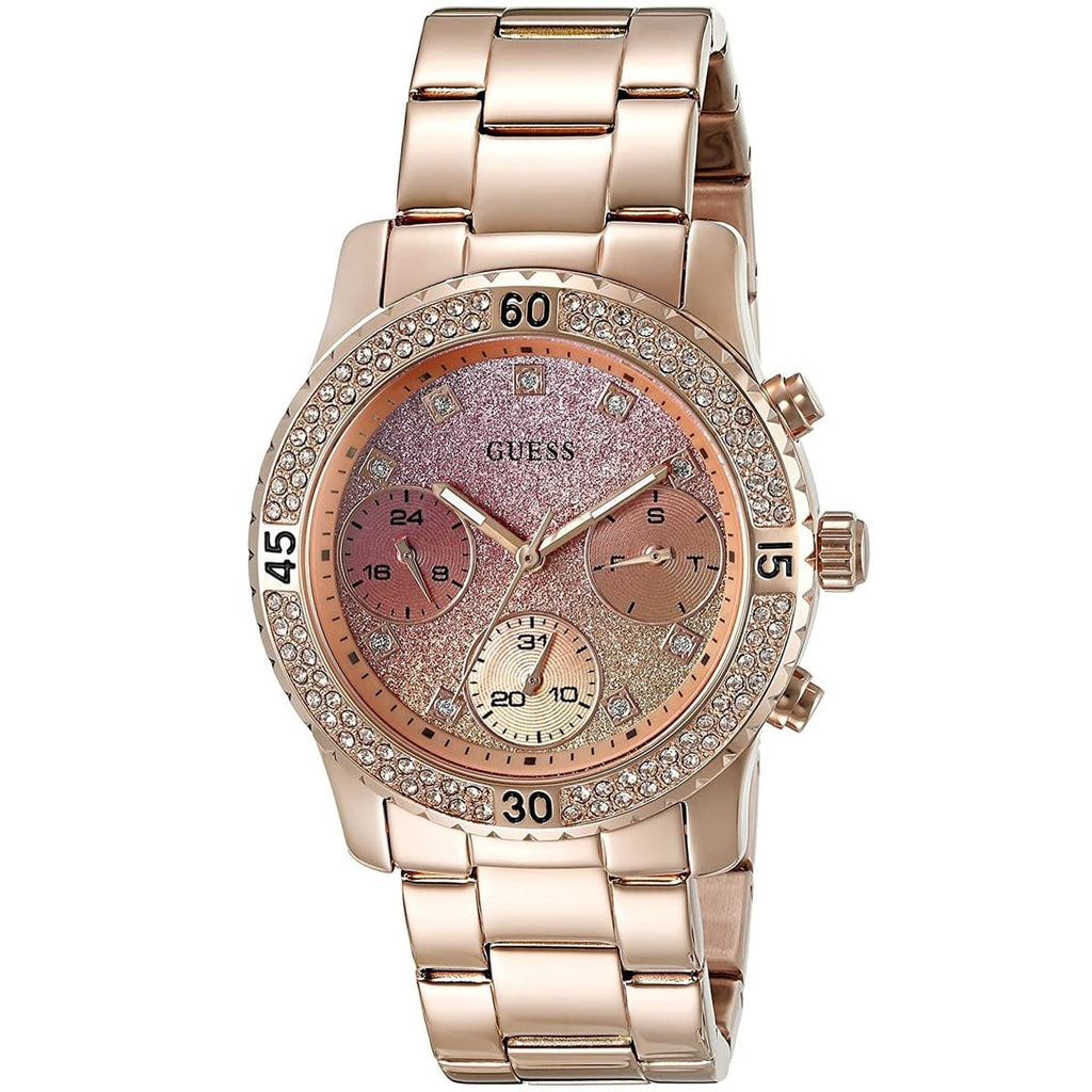 Guess Confetti W0774L3 Rose Gold & Glitter Watch