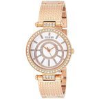 Guess Muse W1008L3 Rose Gold Crystal Dial Mesh Link Women's Watch
