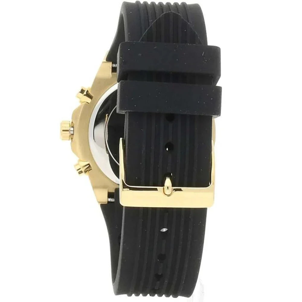 Guess athena Multi-Function GW0030L2 Gold Case Gold Dial Black Rubber Women's Watch