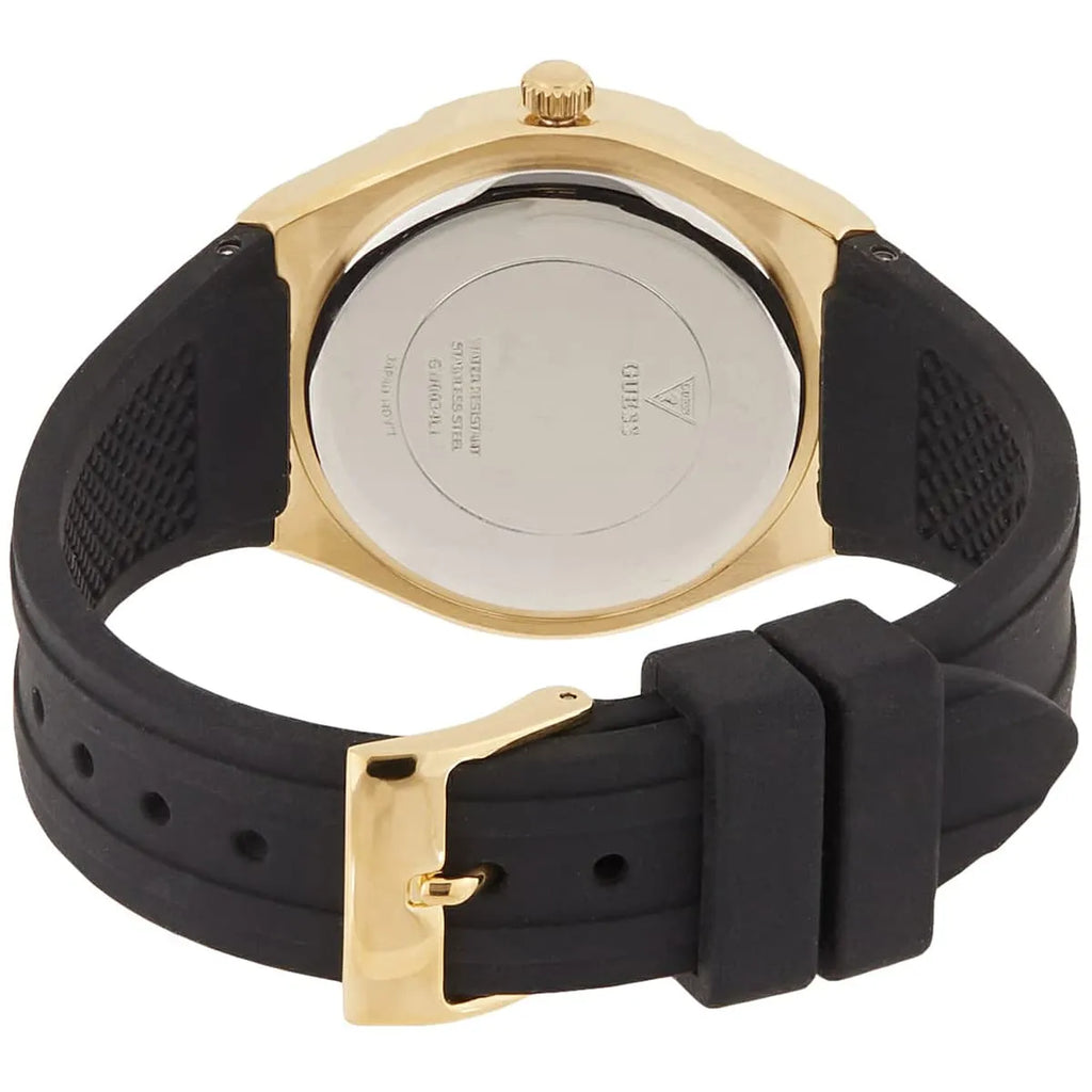Guess Cosmo GW0034L1 Gold Case Gold Dial Black Rubber Women's Watch