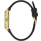 Guess Cosmo GW0034L1 Gold Case Gold Dial Black Rubber Women's Watch