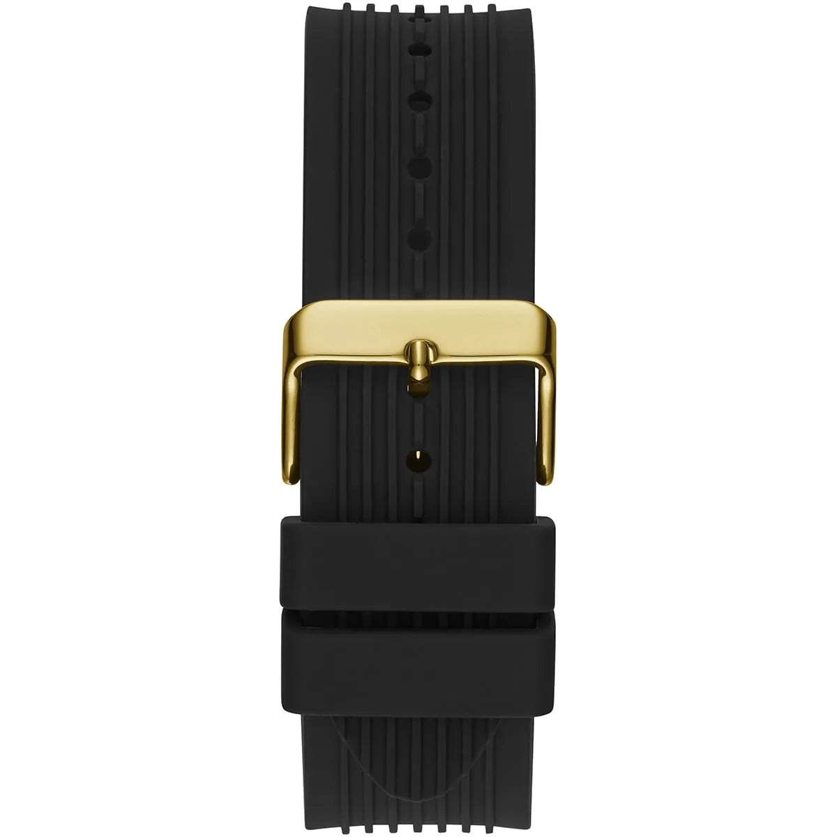 Guess Poseidon Multi-Function GW0057G1 Gold Case Black Dial Black Rubber Men's Watch