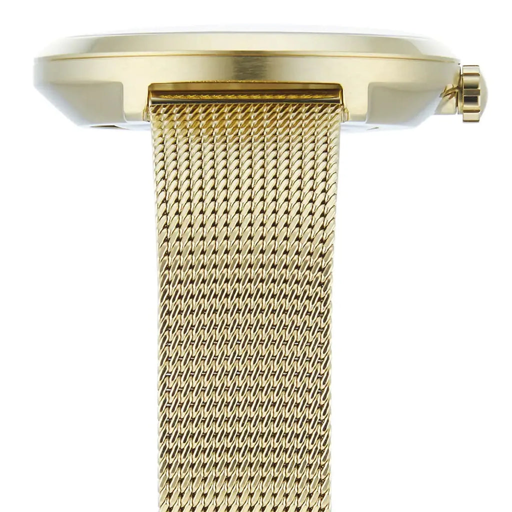 Original Hugo Boss Women's Watch - Gold Mesh & Full Crystal Dial (1502659)
