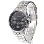 Hugo Boss Avery 1514157 Men's Silver Steel Watch Black Dial