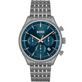 Hugo Boss Gregor 1514083 Grey IP Blue Dial Chronograph Men's Watch