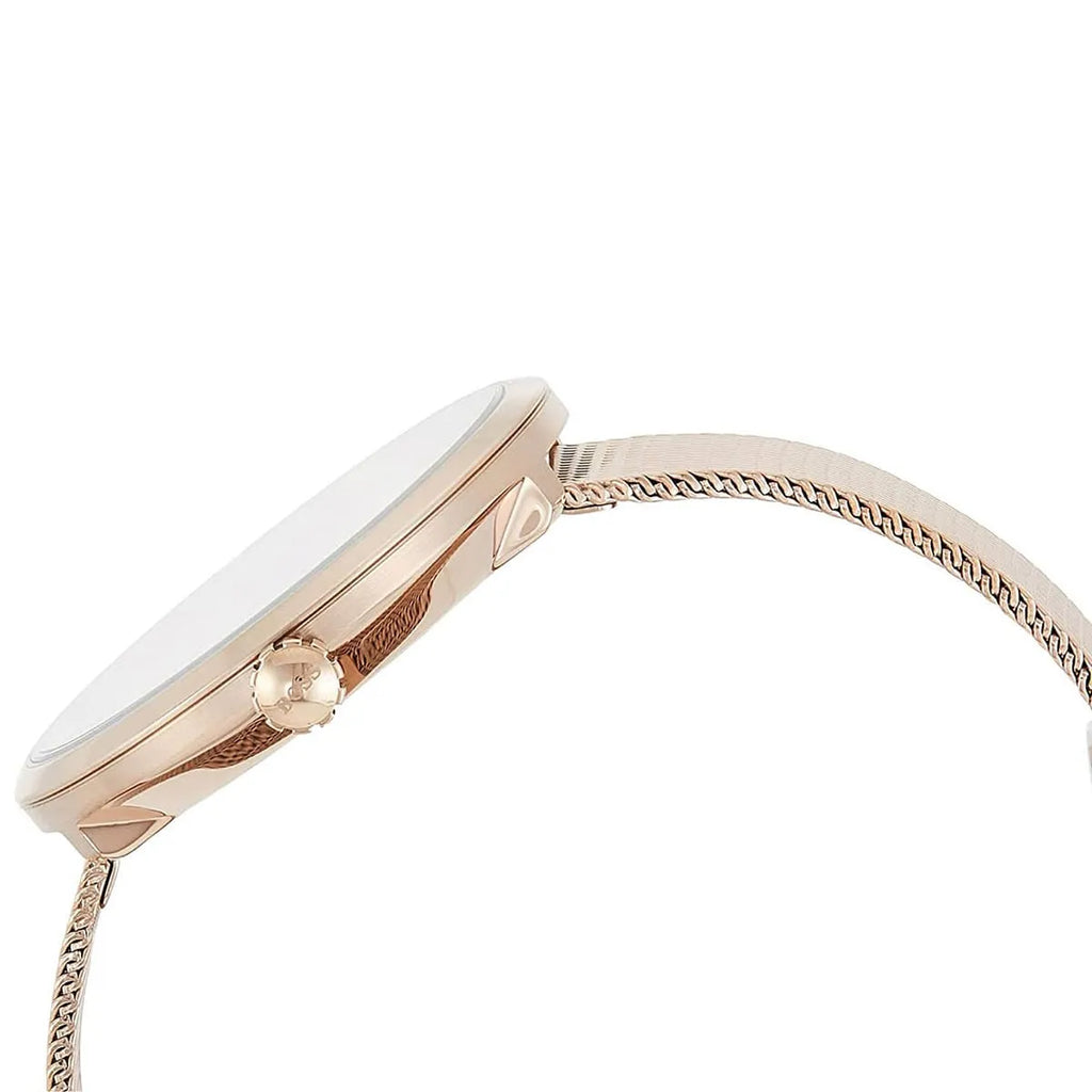 Original Hugo Boss Praise Women's Watch - Rose Gold Mesh & Crystal Ring Dial (1502548)