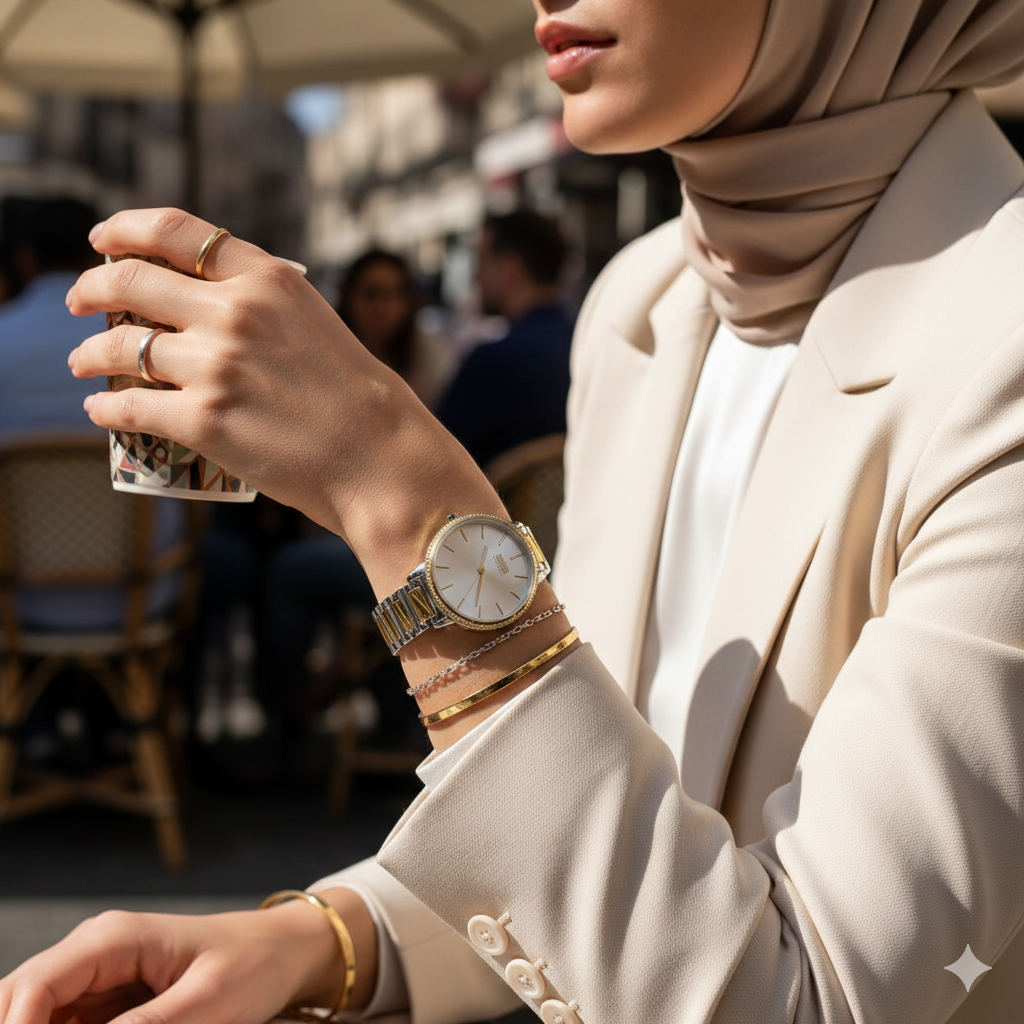 Original Hugo Boss Signature Women's Watch - Two-Tone & Crystal Bezel (1502568)