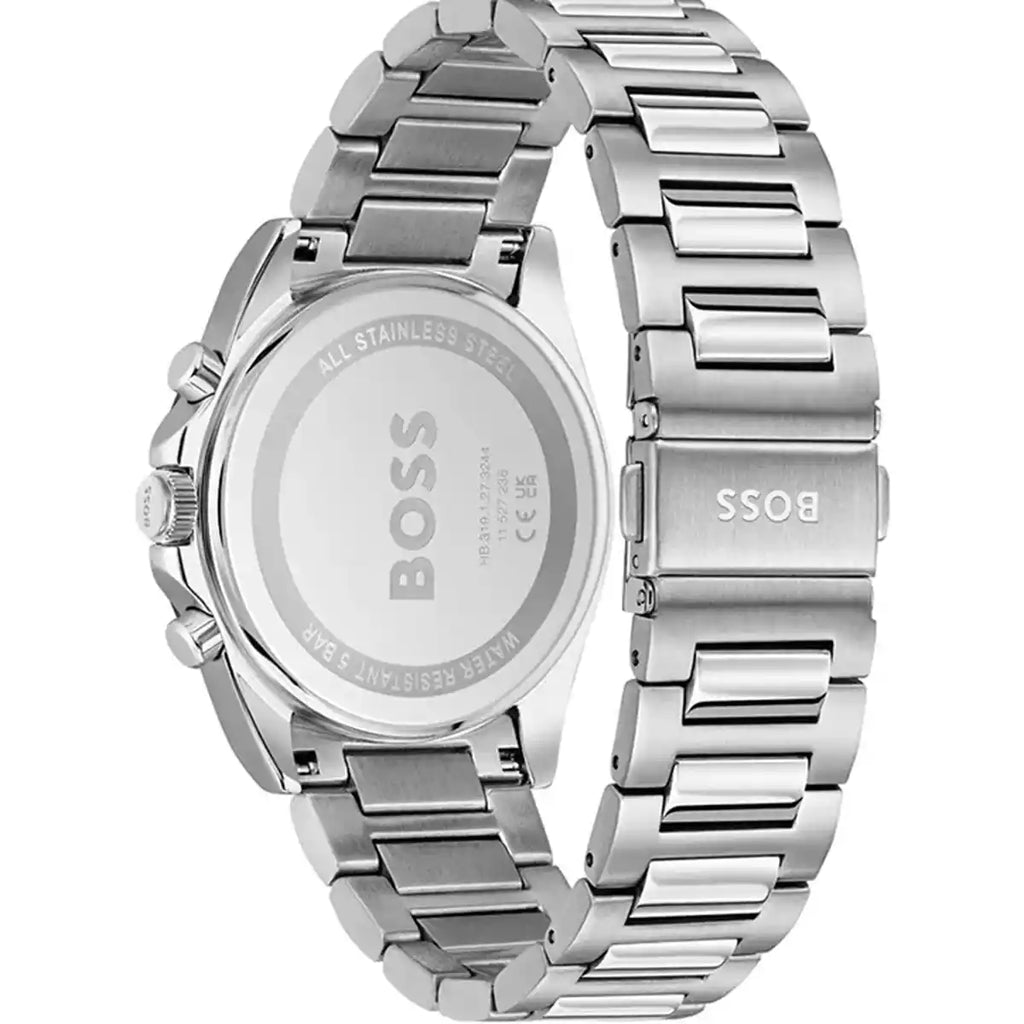 Hugo Boss Strike 1514290 Silver-Tone Black Dial Chronograph Men's Watch