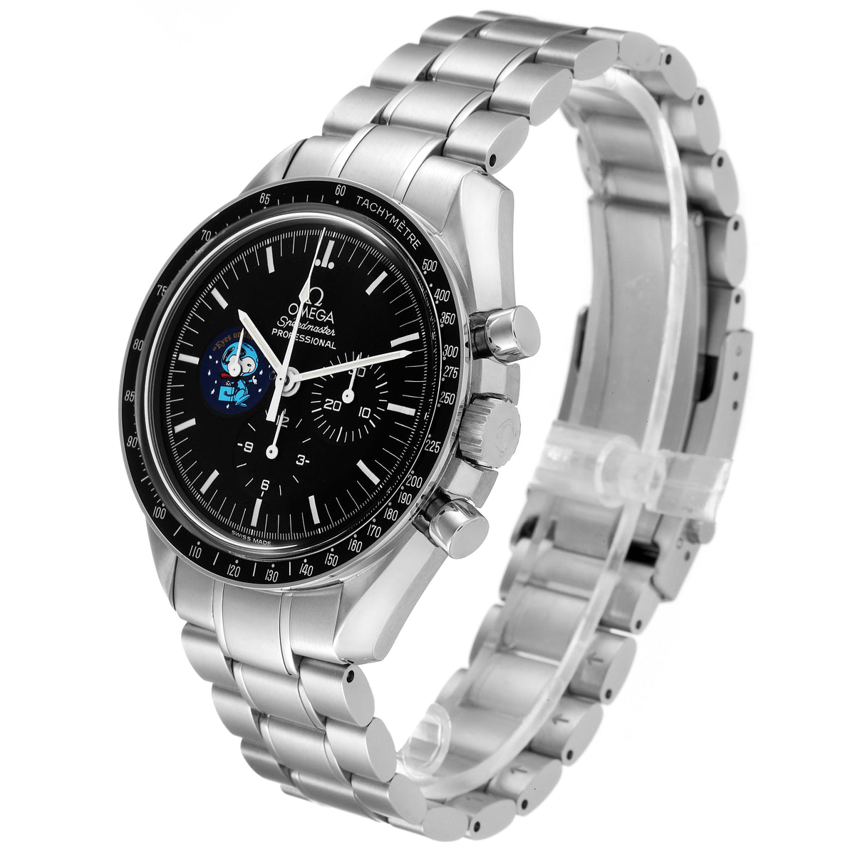 Omega Speedmaster Professional Snoopy Edition – ساعة القمر – كوارتز مقاس 42 مم