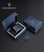 Maserati Epoca R8873618017 Silver Jubilee Bracelet Black & Gold Dial Watch