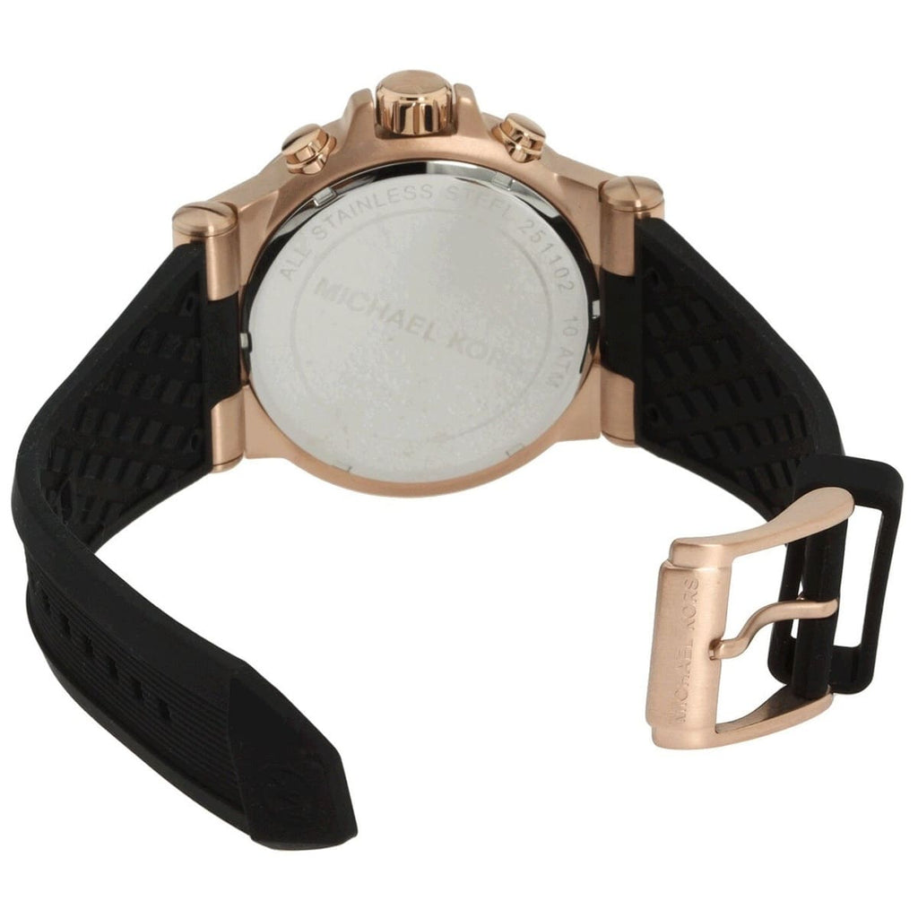 Michael Kors Dylan MK8184 Chronograph Black Rubber Strap Men's Watch