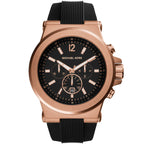 Michael Kors Dylan MK8184 Chronograph Black Rubber Strap Men's Watch