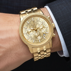Michael Kors Hutton MK8953 Gold-Tone Chronograph Men's Watch