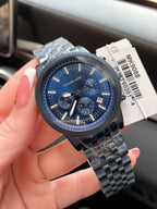 Michael Kors Hutton MK9088 Chronograph All-Navy Blue Stainless Steel Men's Watch