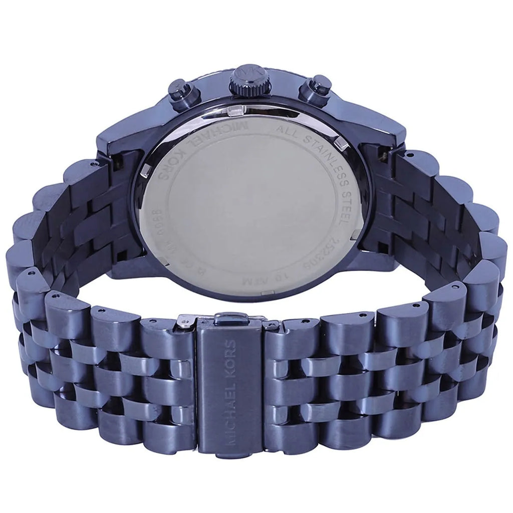 Michael Kors Hutton MK9088 Chronograph All-Navy Blue Stainless Steel Men's Watch