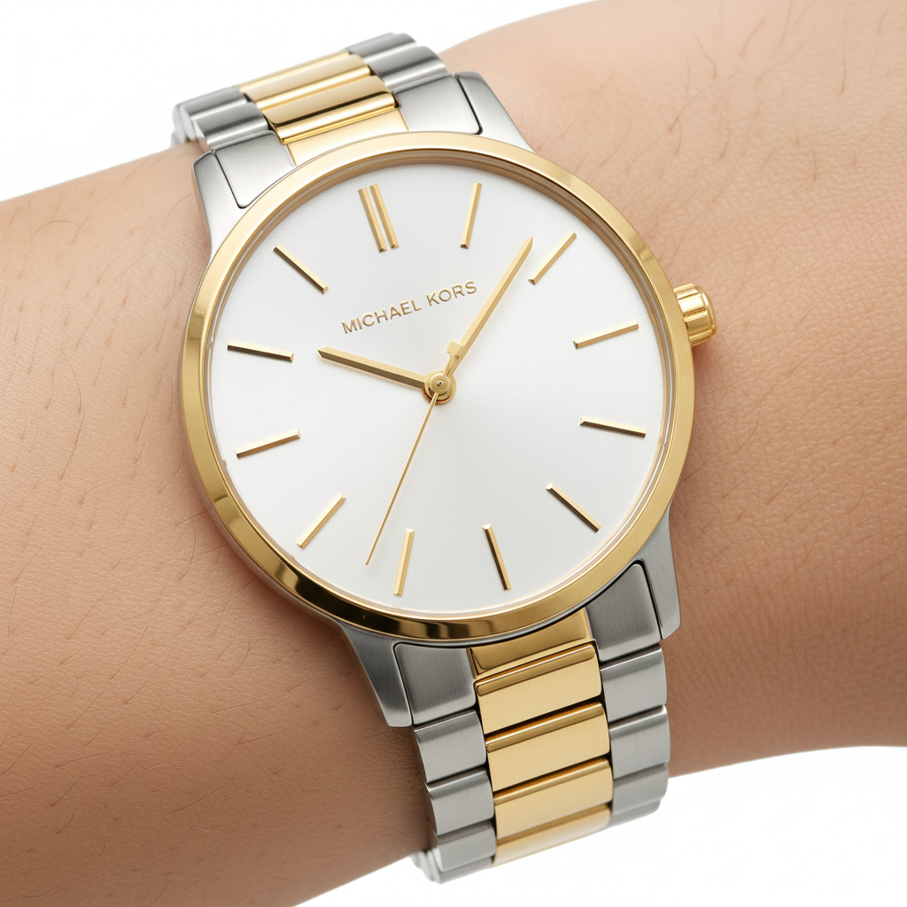 Michael Kors Slim Runway MK3198 Two-Tone Watch
