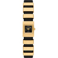 Michael Kors Darrington MK4887 Square Gold Tone Black Leather Women Watch