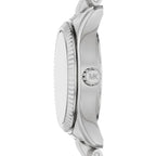 Michael Kors Petite Lexington MK7580 Silver Tone Brushed Green Dial Watch