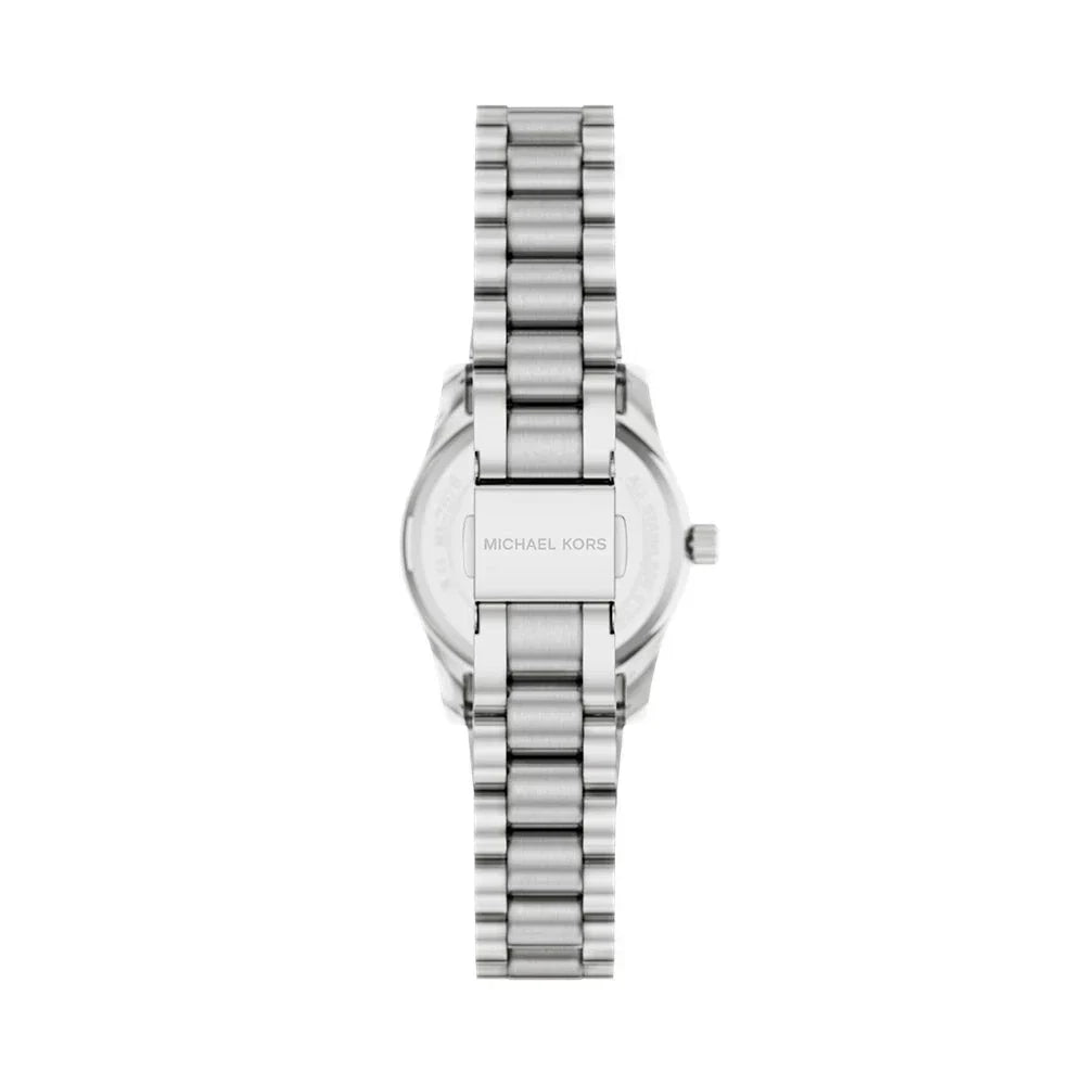 Michael Kors Petite Lexington MK7580 Silver Tone Brushed Green Dial Watch