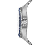 Michael Kors Everest MK9082 Silver Mesh Blue Dial Watch