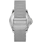 Michael Kors Everest MK9082 Silver Mesh Blue Dial Watch