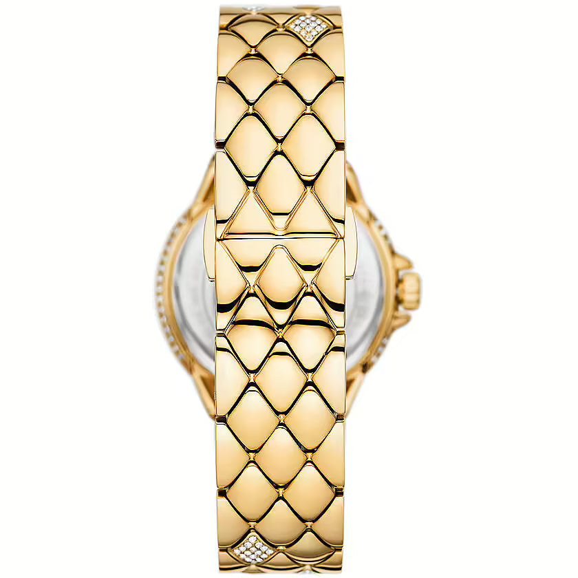 Michael Kors Camille MK4801 Silver White Dial Gold-Tone Stainless Steel Women's Watch