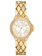 Michael Kors Camille MK4801 Silver White Dial Gold-Tone Stainless Steel Women's Watch