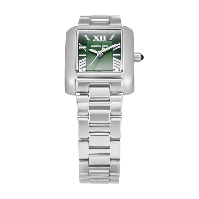 Michael Kors Emery MK4832 Green Dial Silver Stainless Steel Women's Watch