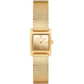 Michael Kors Emery MK4959 Gold Dial Gold-Tone Stainless Steel Mesh Strap Women's Watch