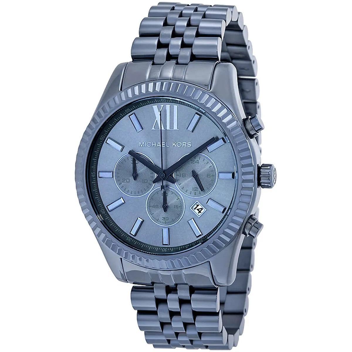 Michael Kors MK8480 Men’s Blue Dial Blue Stainless Steel Lexington Chronograph Watch