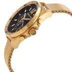 Michael Kors MK8867 Men’s Black Dial Gold Stainless Steel Brecken Chronograph Watch