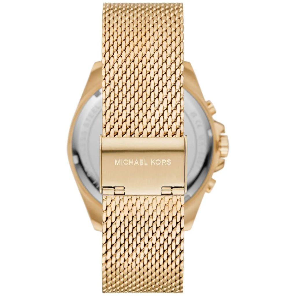 Michael Kors MK8867 Men’s Black Dial Gold Stainless Steel Brecken Chronograph Watch