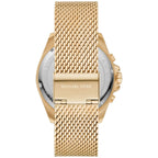 Michael Kors MK8867 Men’s Black Dial Gold Stainless Steel Brecken Chronograph Watch