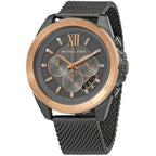 Michael Kors Brecken MK8868 Grey Case Rose Gold Bezel Men's Watch