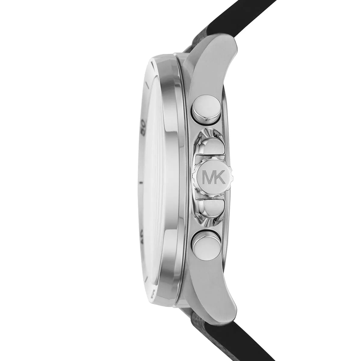 Michael Kors Brecken MK8922 Silver Case Silver Dial Grey Rubber Men's Watch