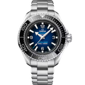 Omega Seamaster Planet Ocean 6000M Co Axial Master Chronometer Blue Dial Silver Steel Strap Watch for Men Automatic size 43.5mm