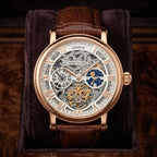 Patek Philippe Men’s Rose Gold-Tone Skeleton Moonphase Watch
